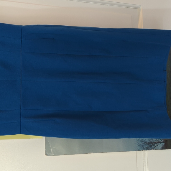 Banana Republic, bright blue sleeveless dress, Size 10 - Picture 6 of 6